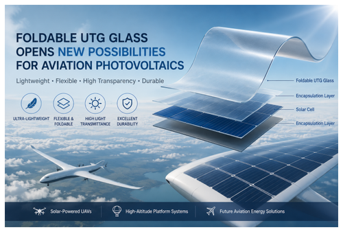 Il vetro UTG pieghevole apre nuove possibilità per il fotovoltaico aeronautico